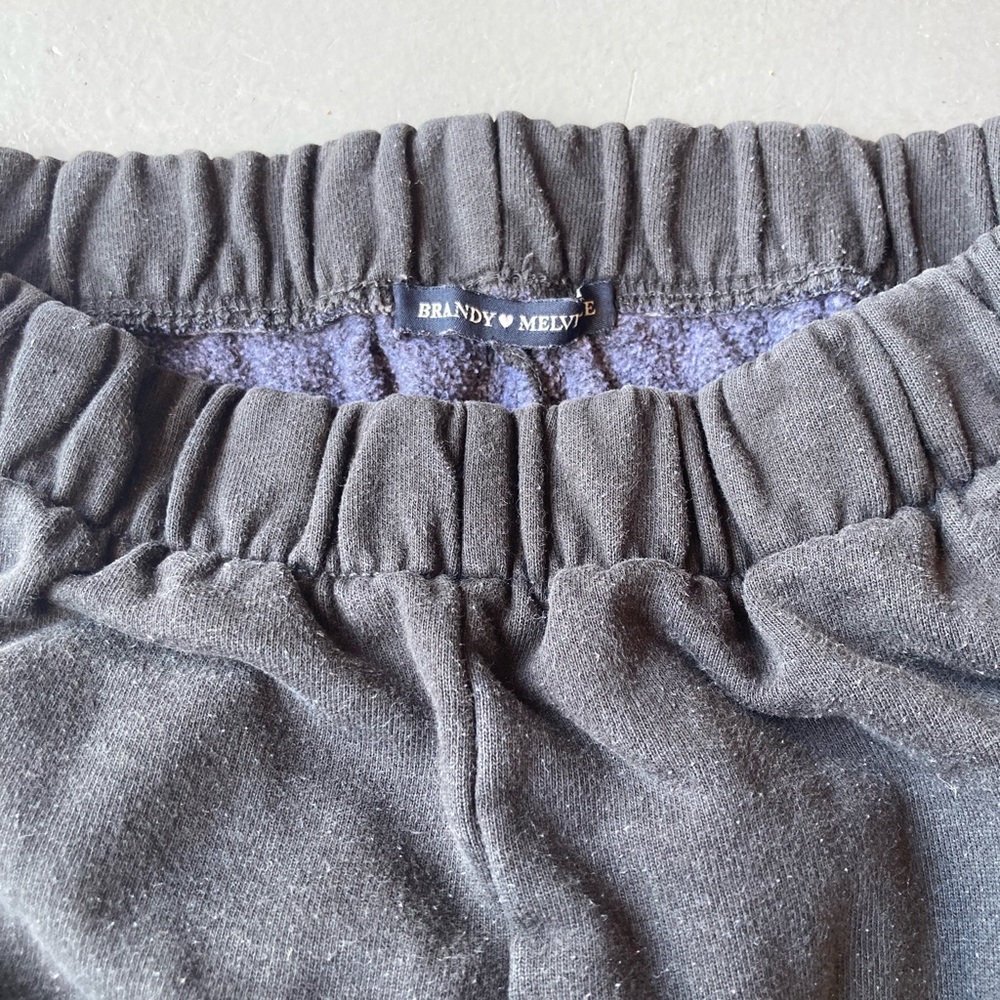 Brandy melville like new blk pigment dye sweatpants